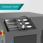 Syringe pump for controlled liquid delivery in nanocoating applications