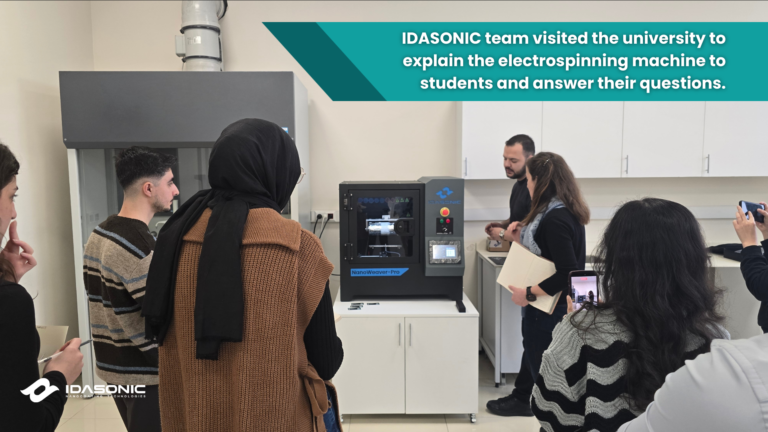 The Pro version of the electrospinning machine developed by IDASONIC has been delivered to Gebze Technical University, one of Türkiye’s leading research institutions. Our device will be actively used in the scientific studies carried out by researchers and their students.